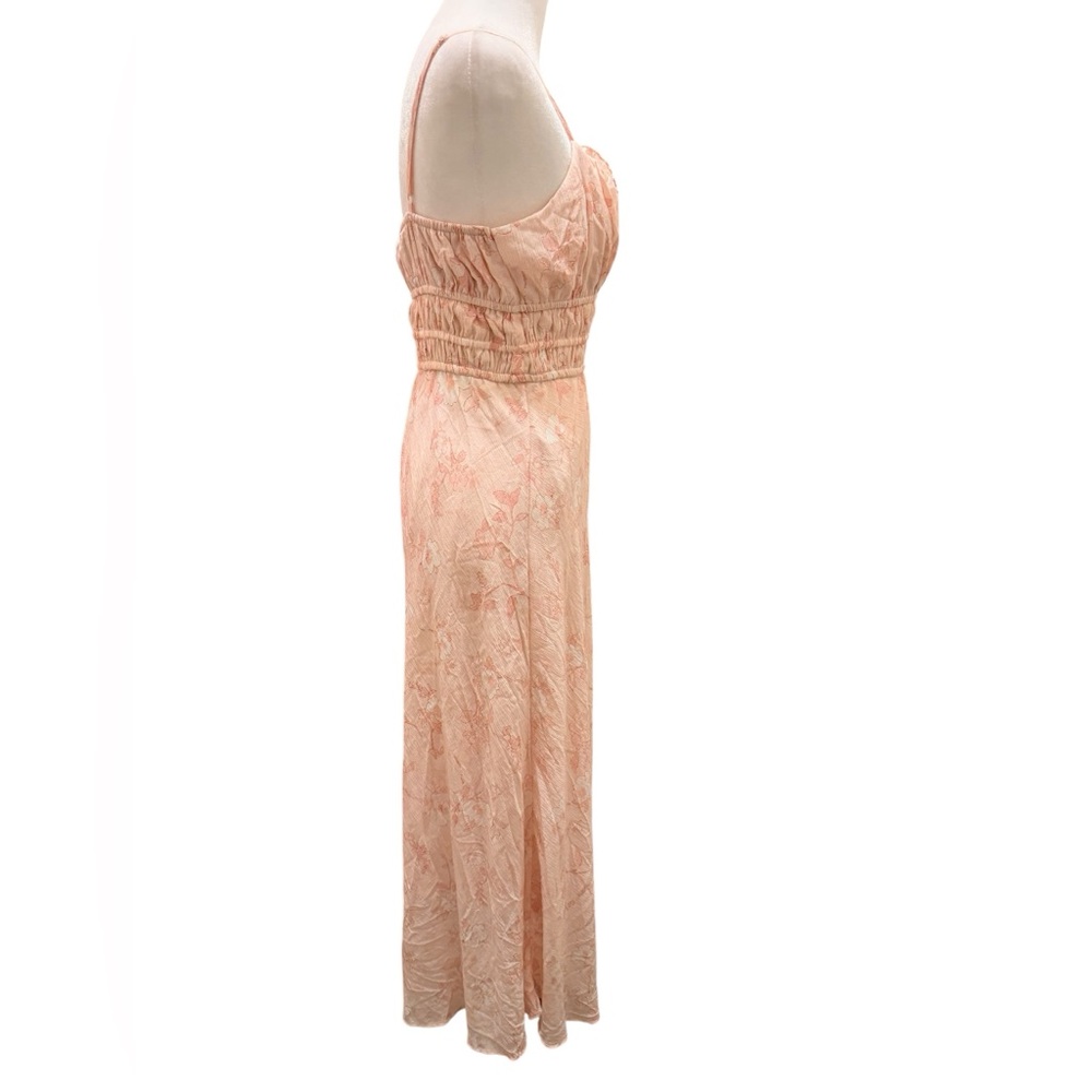 Blush Floral Maxi Dress NWT Size Large V-Neck Spaghetti Strap Summer Sundress - Picture 4 of 5
